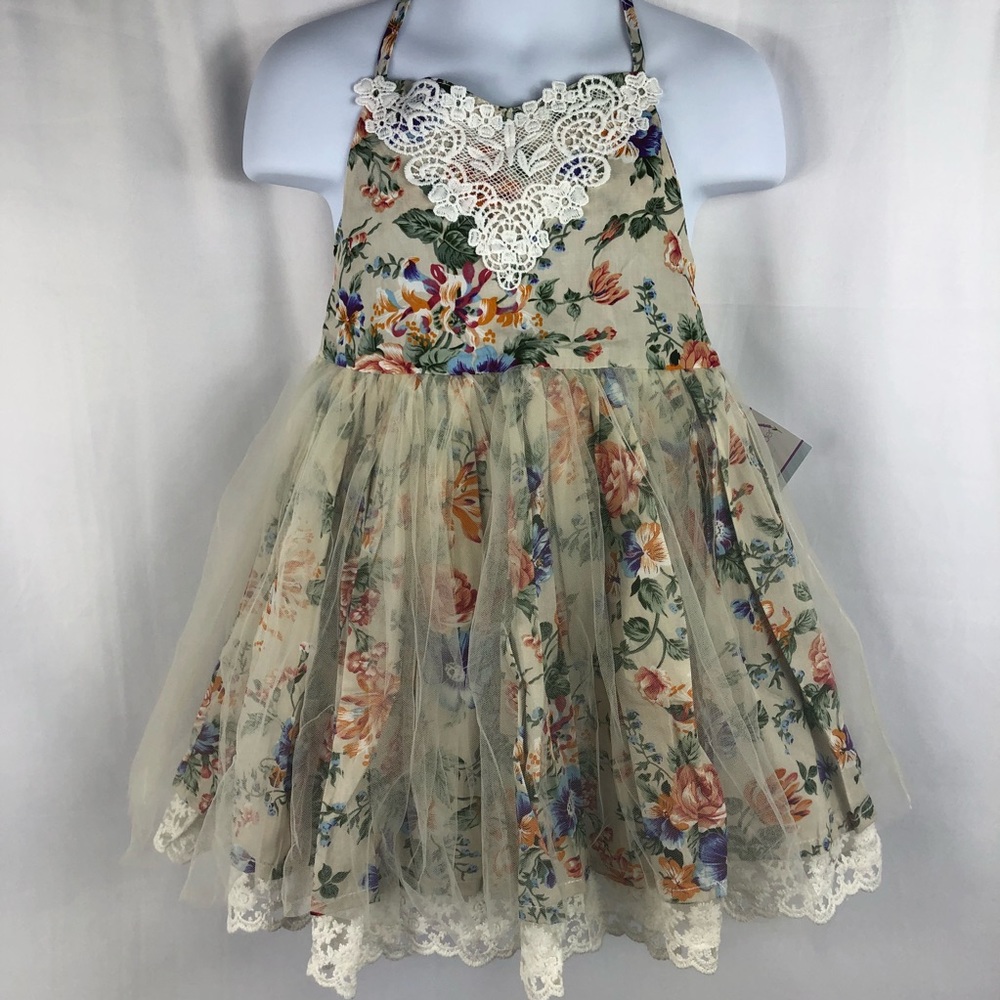 Girls Fall Floral Dress
